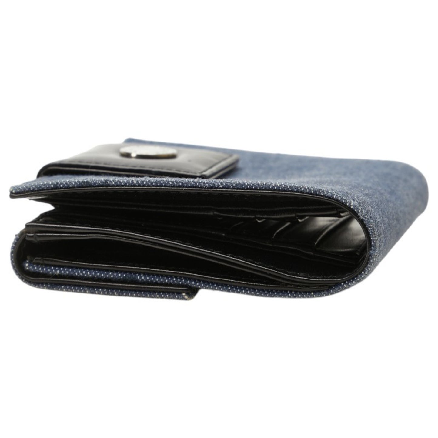 Bvlgari Logomania Bifold Wallet In Blue