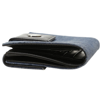Bvlgari Logomania Bifold Wallet In Blue
