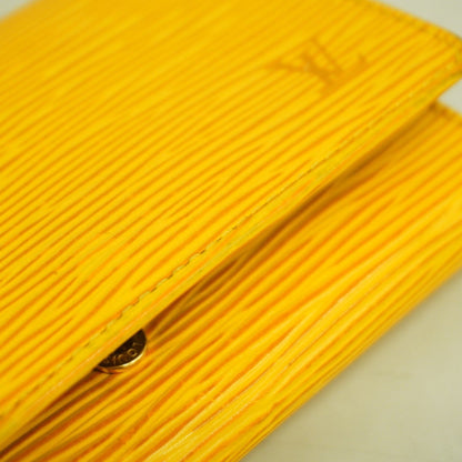 Louis Vuitton Epi Wallet Porte Monnaie-Vieux Tresor M63509 Jaune