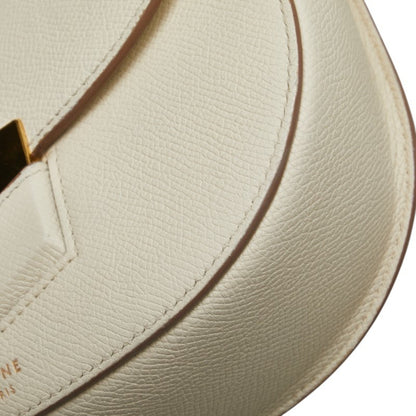 Celine Trotter Crossbody Shoulder Bag In White Leather