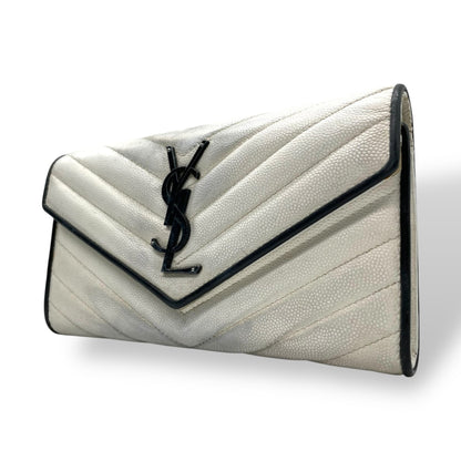 Ysl Paris Yves Saint Laurent Cassandra Long Wallet