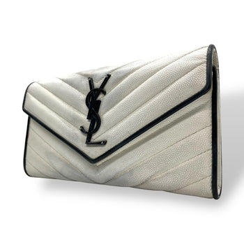 Ysl Paris Yves Saint Laurent Cassandra Long Wallet