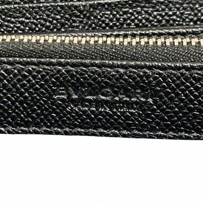 Bvlgari Man Round Black Long Wallet