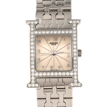Herms H Watch D Hh1.230 Ss Quartz Wristwatch