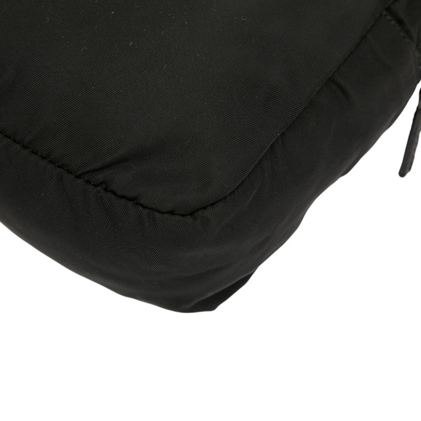 Prada Triangle Logo Plate Pocono Pouch Mv348 Black Nylon