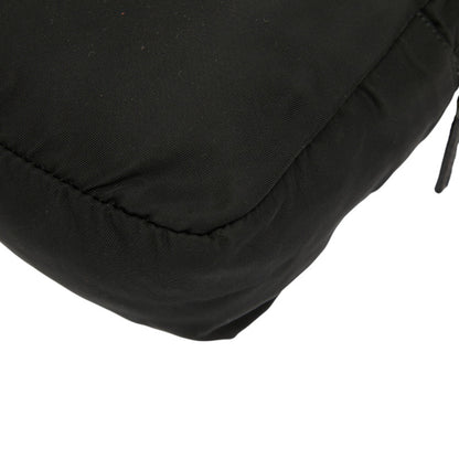 Prada Triangle Logo Plate Pocono Pouch Mv348 Black Nylon