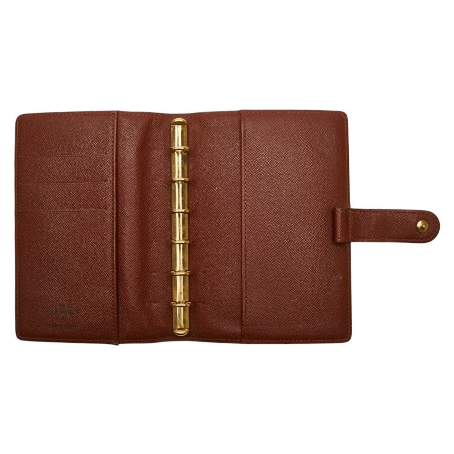 Louis Vuitton Monogram Agenda Pm Notebook Cover R20005 Brown Leather
