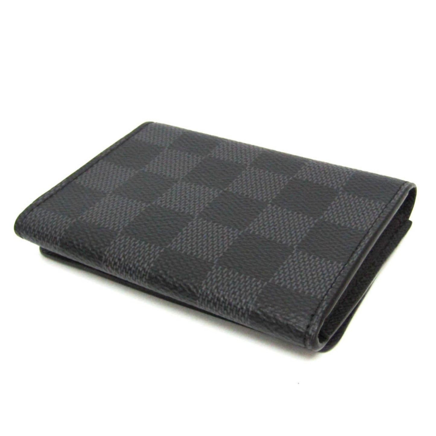 Louis Vuitton Envelope Business Card Holder N63338 Damier Graphite Business Card Case Black