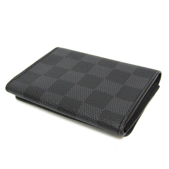 Louis Vuitton Envelope Business Card Holder N63338 Damier Graphite Business Card Case Black