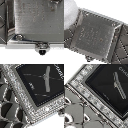Chanel H0489 Matelasse Diamond Watch Stainless Steel Ss