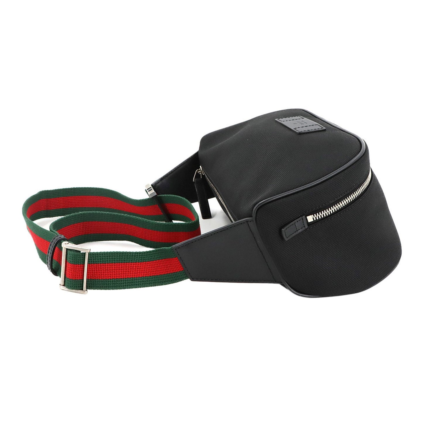 Gucci Sherry Line Waist Body Bag In Nylon Canvas And Leather