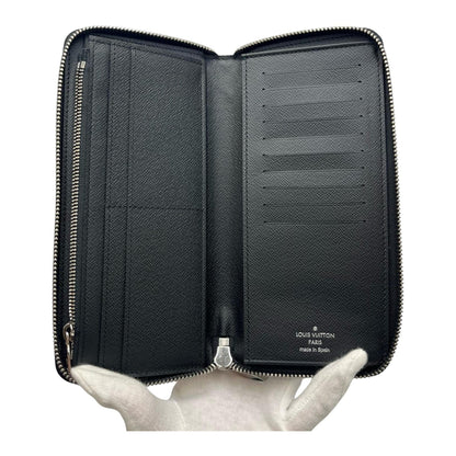 Louis Vuitton Zippy Wallet Vertical N64443 Damier Graphite Canvas Black