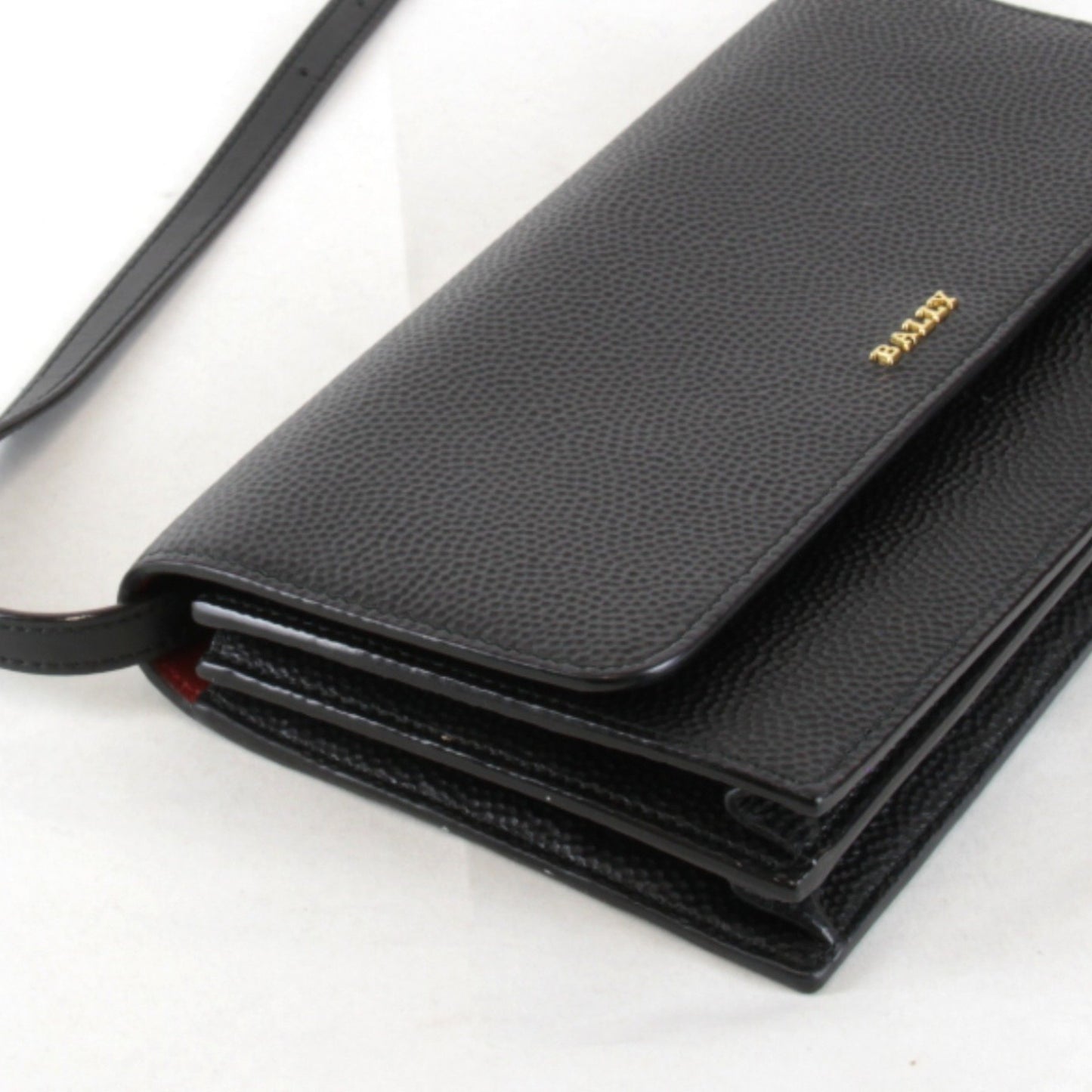 Bally Shoulder Bag Leather Black