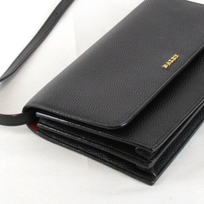 Bally Shoulder Bag Leather Black