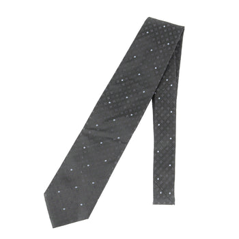 Louis Vuitton Monogram Dot Silk Cravate Black Tie For Men