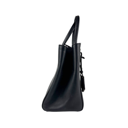 Fendi Handbag Shoulder Bag Petite Toujour Leather Black