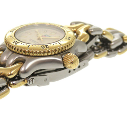 Tag Heuer Cell Series S95.708 Ss Ivory Quartz Watch Silver Gold 0395Tag Heuer
