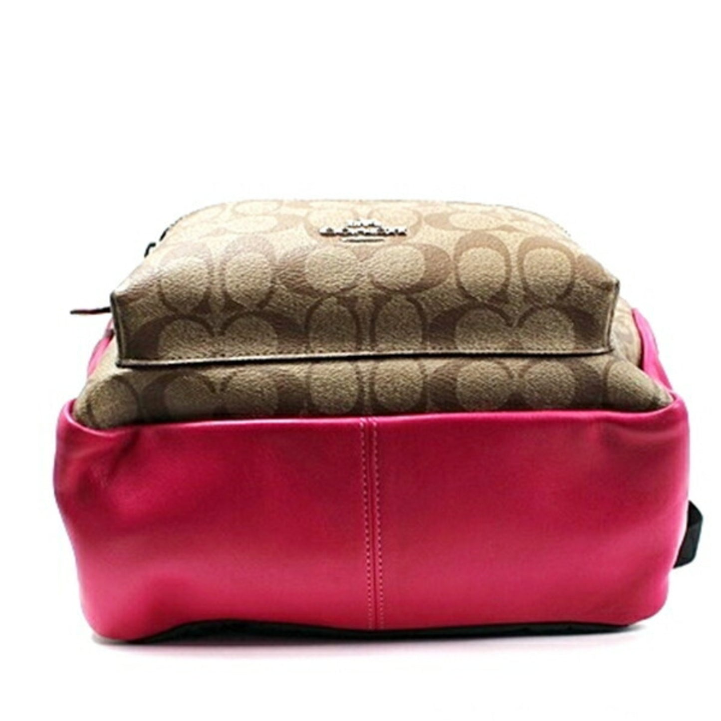 Coach Backpack Signature Pattern Leather Brown X Pink F32200 Coach