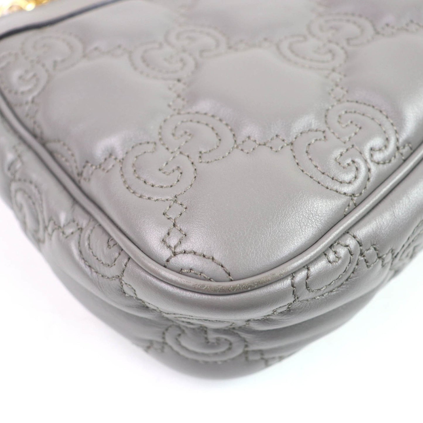 Gucci 735049 Gg Matelasse Leather 2-Way Handbag/Shoulder Bag