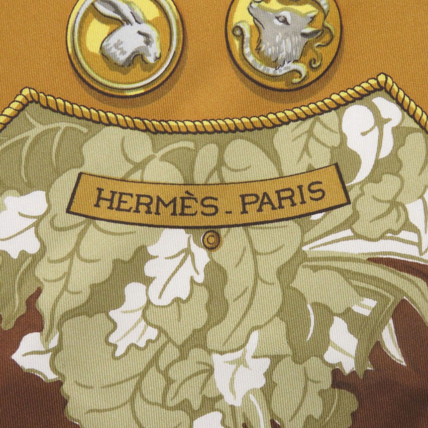 Hermes Herms Carr 90 Le Debuche Hunting/Riding Scarf