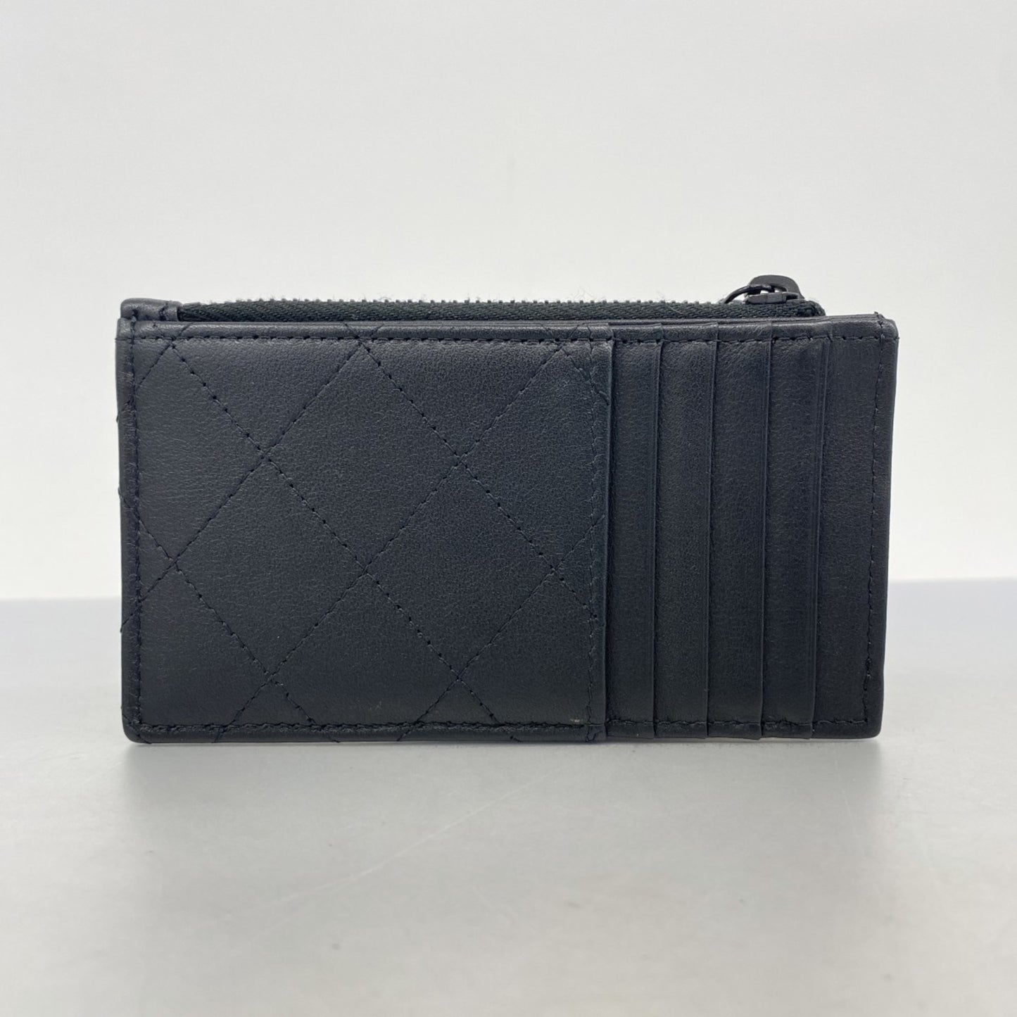 Chanel Wallet/Coin Case Matelasse Lambskin Black