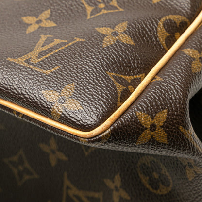 Louis Vuitton Monogram Batignolles Handbag M51156 Brown Leather