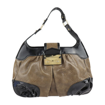 Louis Vuitton Louis Vuitton Bolly Shoulder Bag M95296 Monogram Emboss Embossed Leather Enamel Olive