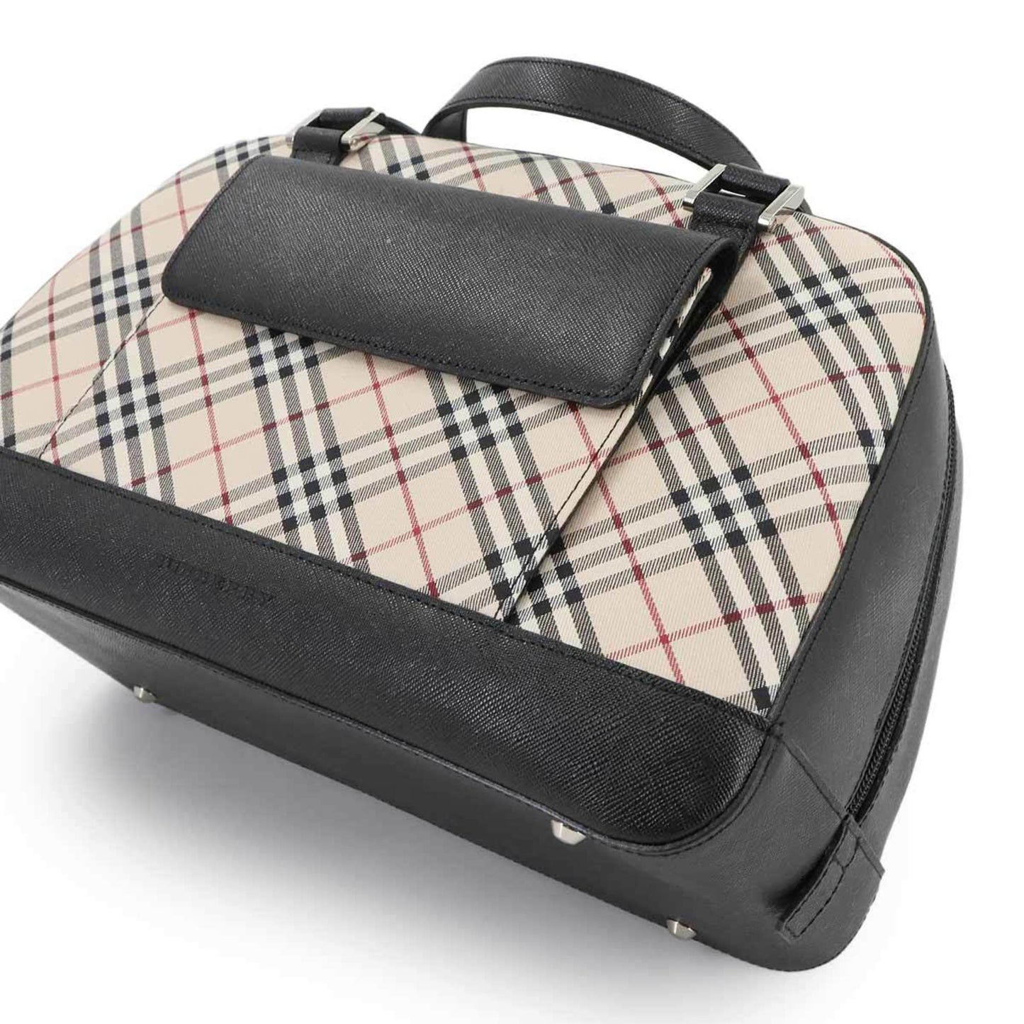 Burberry Nova Check Handbag In Canvas And Leather