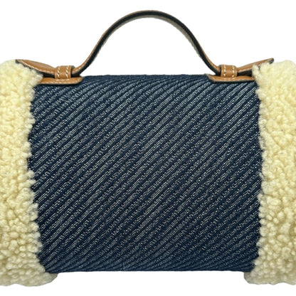 Tod'S Tods Shoulder Bag T Timeless Denim Sheepskin Blue Navy