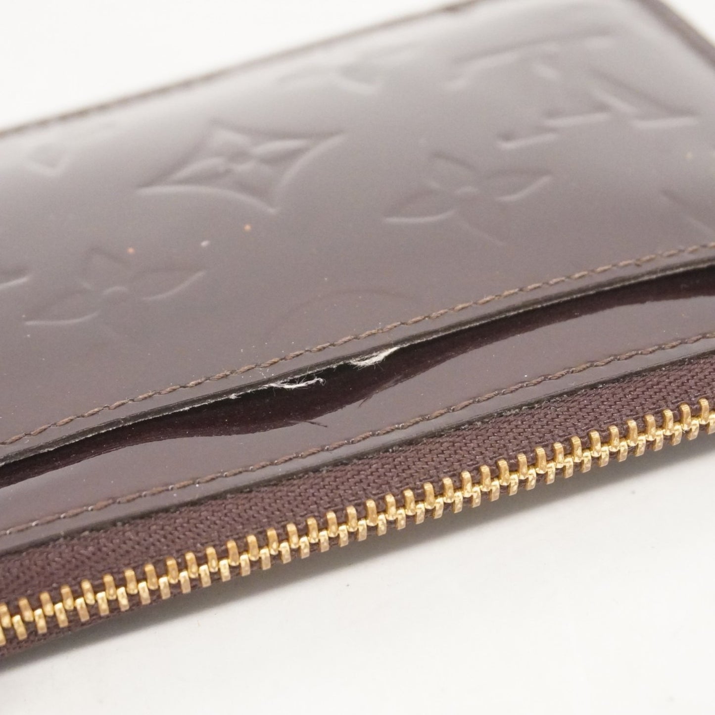 Louis Vuitton Vernis Pochette Cle Nm M93557 Amaranth