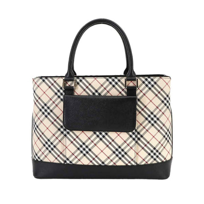 Burberry Nova Check Handbag In Canvas And Leather