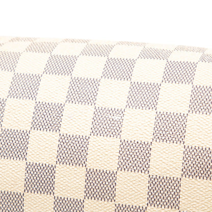 Louis Vuitton Damier Azur Speedy 25 Handbag/Mini Boston Bag N41371 White Leather