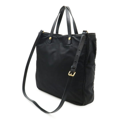 Prada Prada Tote Bag Shoulder Nylon Leather Nero Black Bn1473