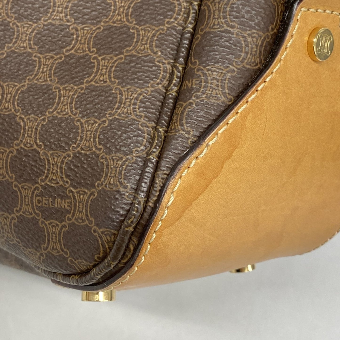 Celine Shoulder Bag Macadam Brown