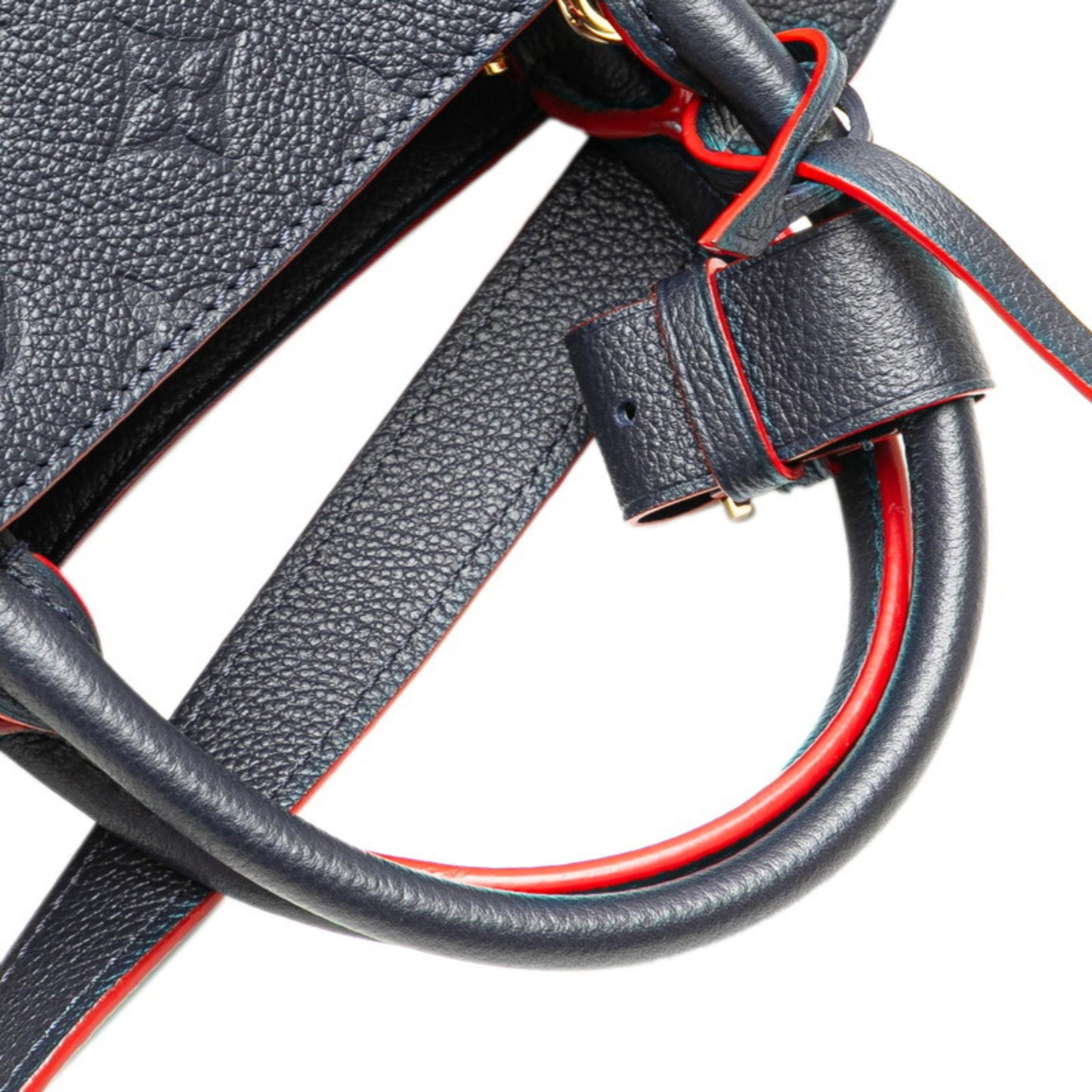 Louis Vuitton Monogram Empreinte Montaigne Bb Shoulder Bag/Handbag 2-Way M42747 Marine Rouge Navy