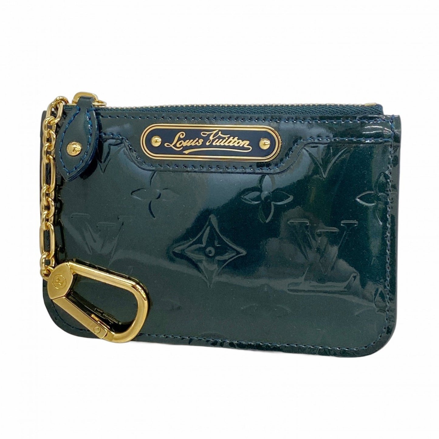 Louis Vuitton Vernis Pochette Cle Nm M93665 Bleu Nuit