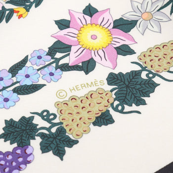 Herms Hermes Carr 90 Brides De Gala En Fleurs Silk Scarf For Women