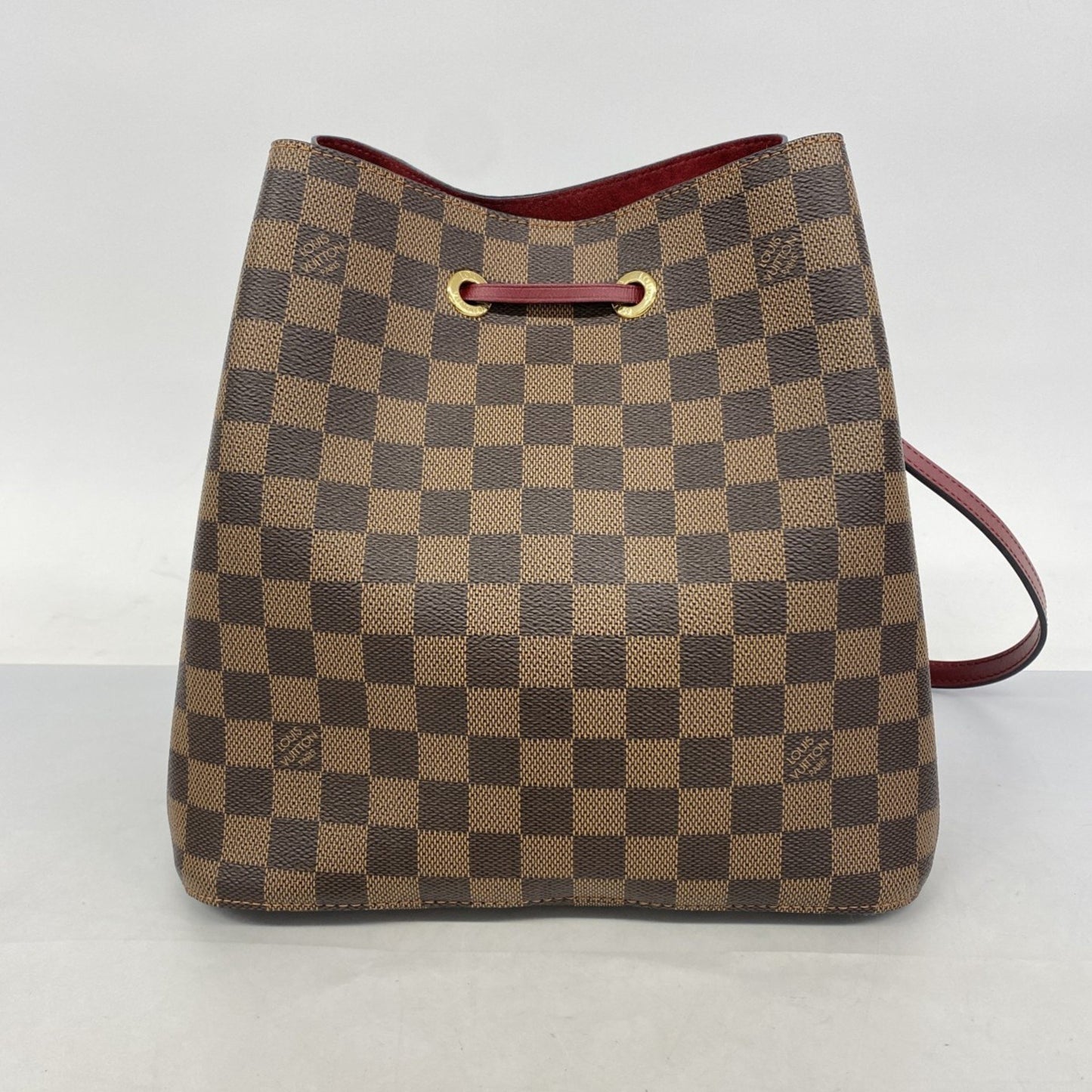 Louis Vuitton Damier Neonoe Shoulder Bag N40214 Ebene Cherry Berry