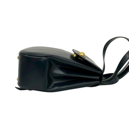 Celine Logo Star Ball Calf Leather Mini Backpack Daypack Navy 31339