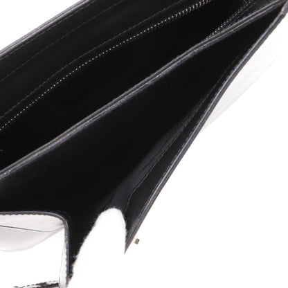 Salvatore Ferragamo Gancini Shoulder Bag Ab-21 0169 In Black Calfskin