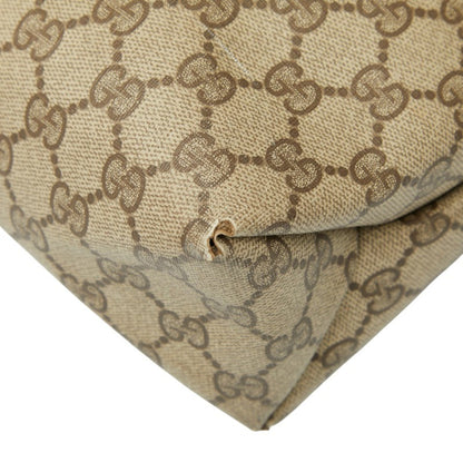 Gucci Gg Supreme Tote Bag 3902061 Brown Leather