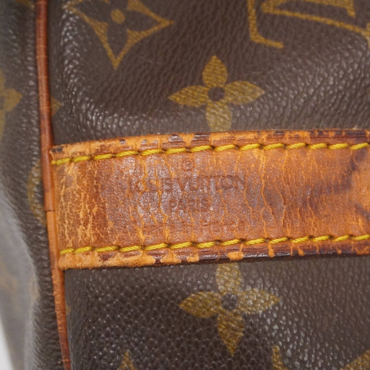 Louis Vuitton Monogram Keepall Bandouliere 45 Boston Bag M41418 Brown