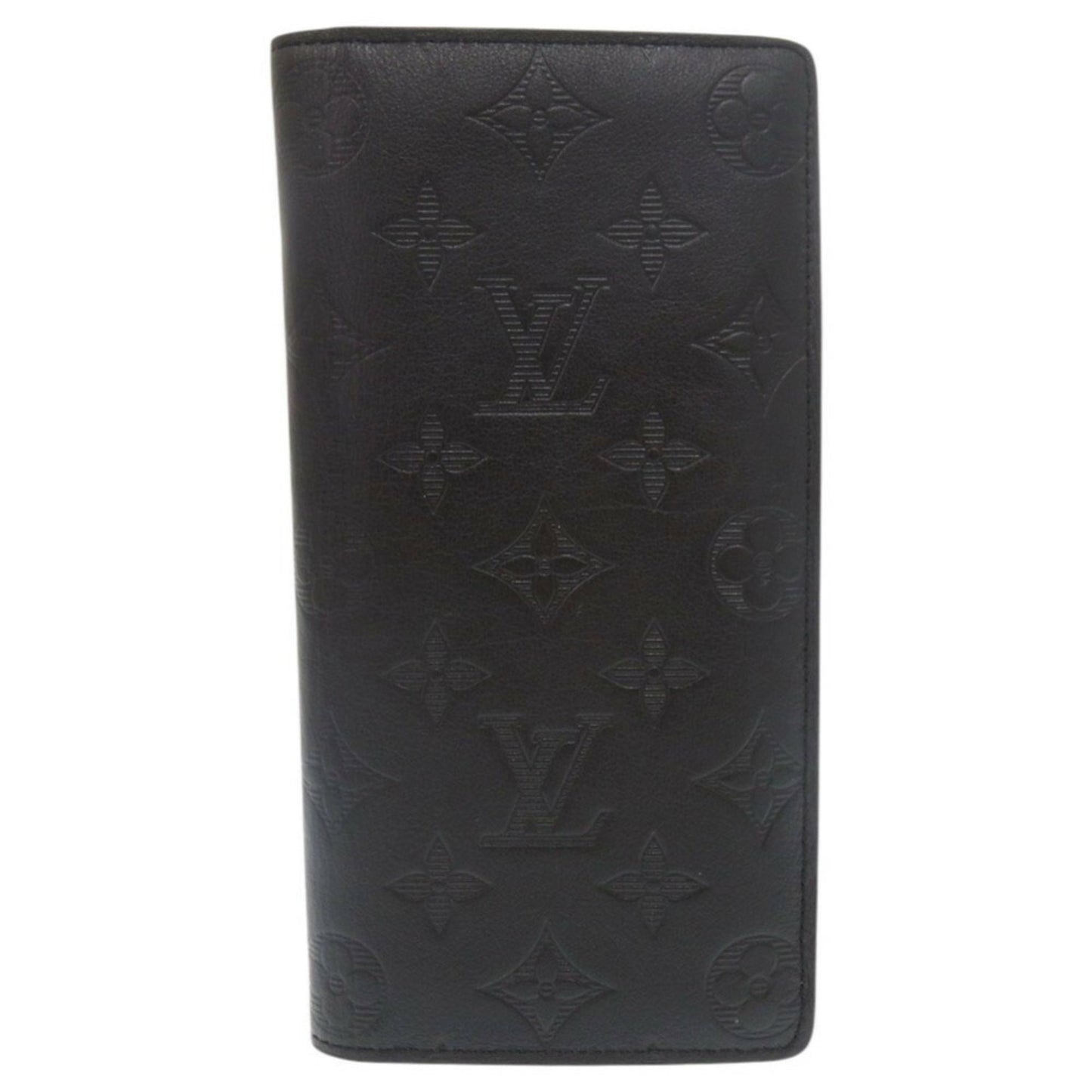 Louis Vuitton Portefeuille Brazza Monogram Shadow M62900 Ic Chip Noir Long Wallet 1713Louis Vuitton