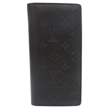 Louis Vuitton Portefeuille Brazza Monogram Shadow M62900 Ic Chip Noir Long Wallet 1713Louis Vuitton