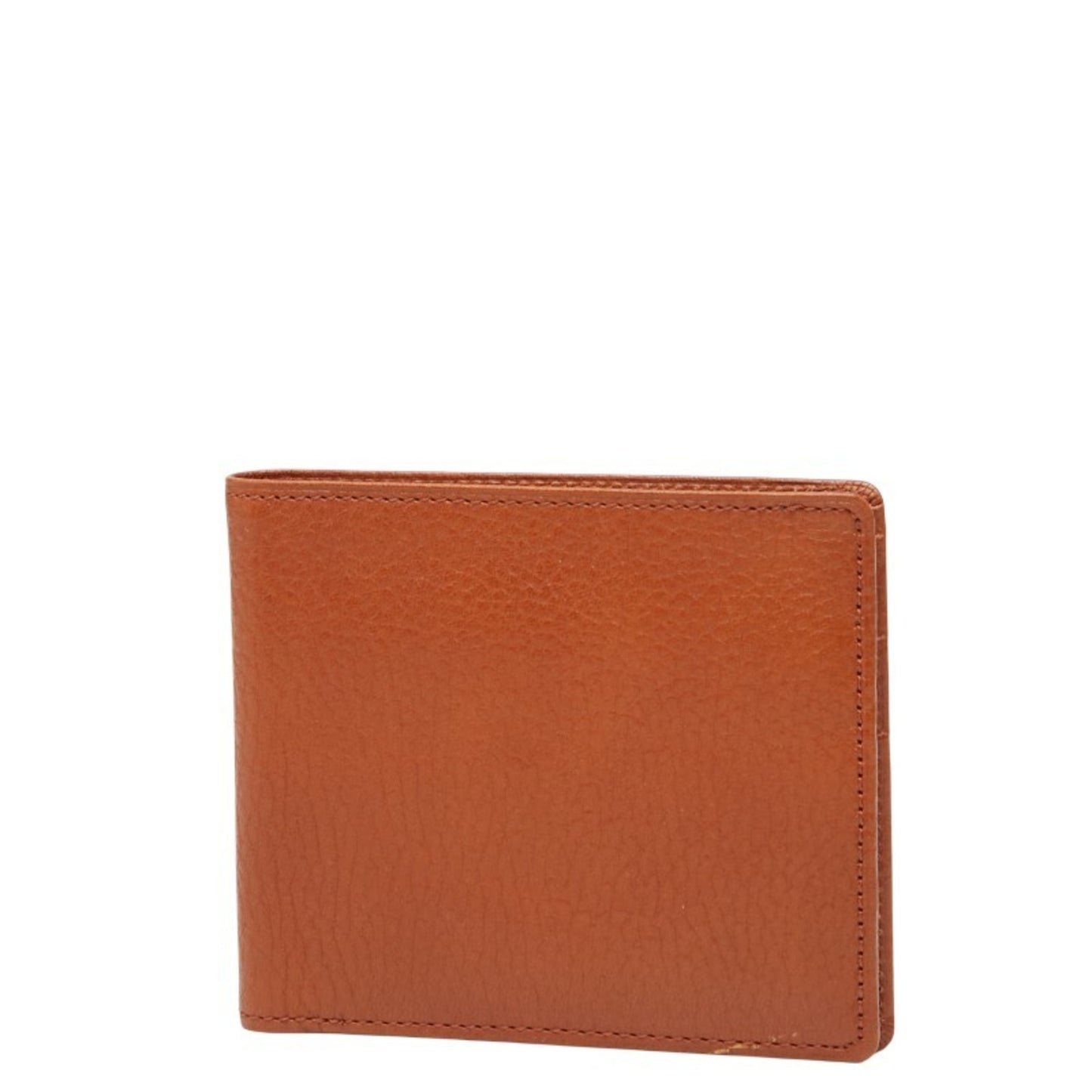 Burberry Nova Check Logo Bifold Wallet Brown Leather