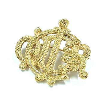 Christian Dior Brooch Gold Metal