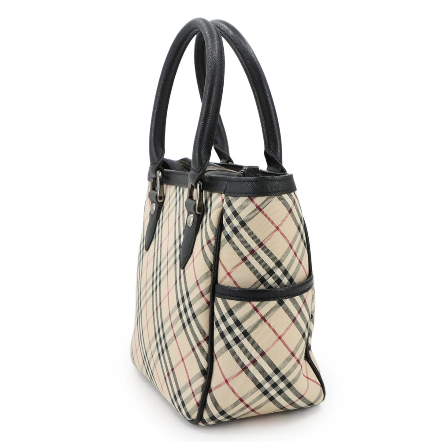 Burberry Nova Check Handbag In Canvas And Leather
