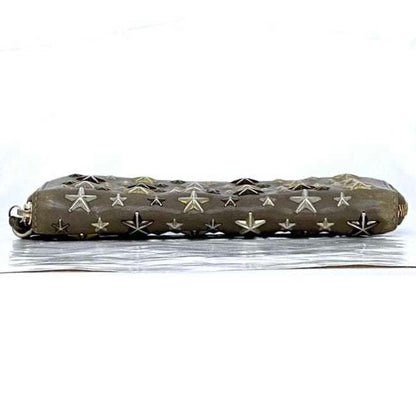 Jimmy Choo Round Long Wallet Ec-22525 Beige Filipa Leather 2Jk4Fz Jimmy Choo Star Studs
