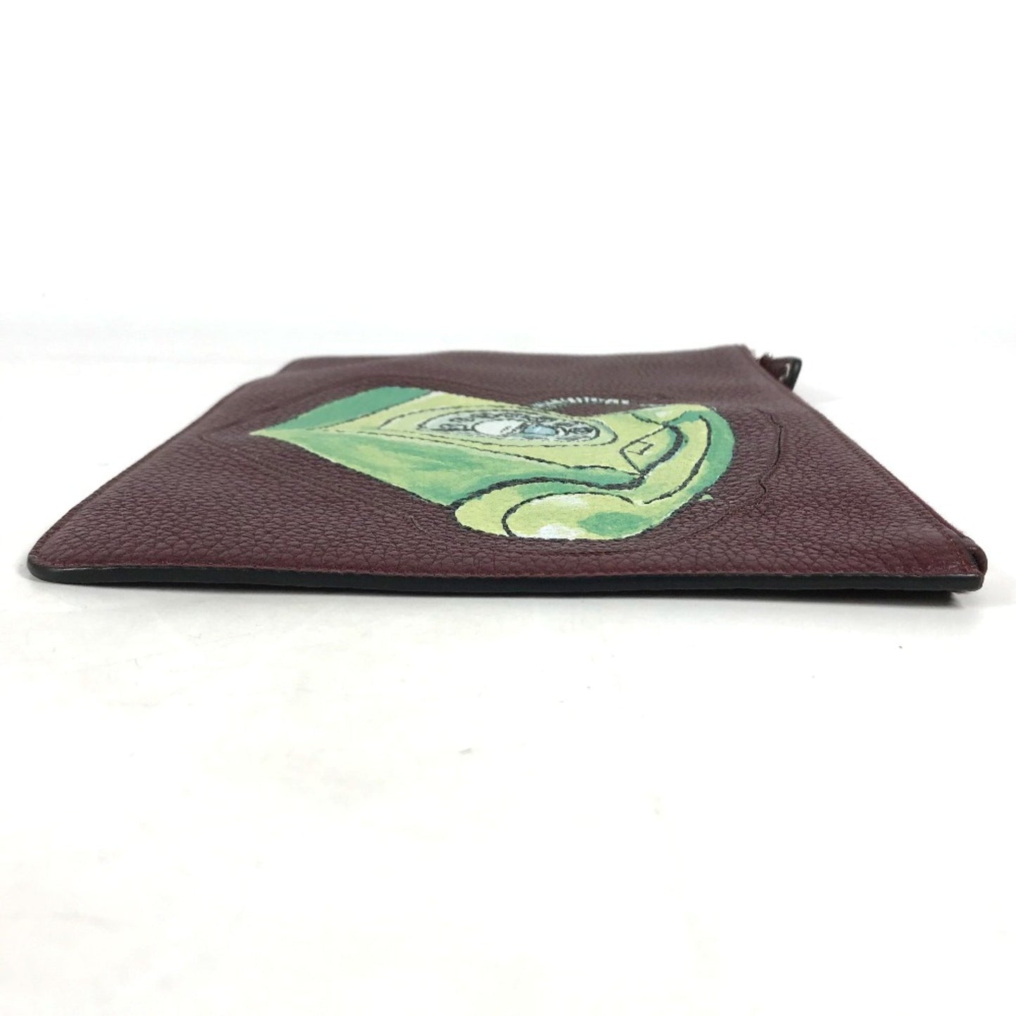 Fendi 7N0078 Pouch Pouch Cluch Bag Clutch Bag Brownbased