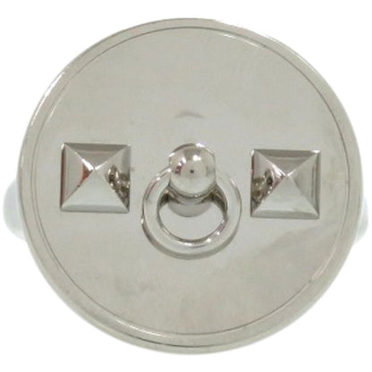 Hermes Collier De Chien Metal Silver Scarf Ring 0076 Hermes